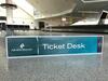 Air New Zealand Ticket Desk Sign