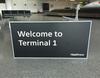 Iconic 'Welcome to Terminal 1' Sign