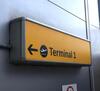 Illuminated ‘Terminal 1’ Direction Sign