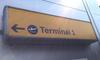 Illuminated ‘Terminal 1’ Direction Sign - 2