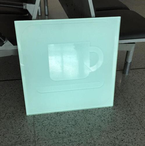 Restaurant Glass Display Tile - Tea/Coffee Mug Symbol