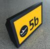 Illuminated '5b' Gate Sign - 2