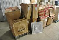 LOT OF 2 PALLETS 2' X 2' CEILING AIR DIFFUSERS