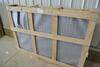 CRATE OF 3 BROWN METAL PANELS