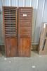 2 WOOD CLOSET DOORS