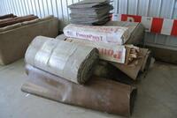MISC ROLLS OF CARPET AND TACK STRIP