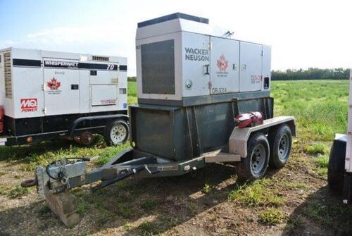 2009 WACKER NEUSON G50 38KW GENERATOR AND TRAILER