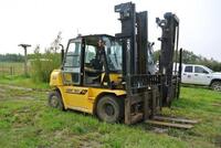 HYUNDAI HDF70-7S FORKLIFT, DIESEL, 177" LIFT, 14,125 LBS CAPACITY, HRS: 9281 SN# FQ0210102