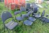 LOT OF ASSORTED BLACK CHAIRS