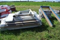 LOT OF STEEL DOOR AND FRAME COMPONENTS