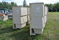 LOT OF 5 MAAX WHITE BATHTUB ENCLOSURES 59 3/4"X32"X78"