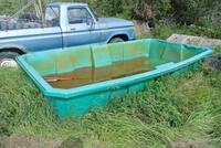 1 GREEN PLASTIC TUB