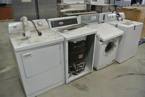 LOT OF 3 WASHERS, 4 DRYERS MISC. BRANDS