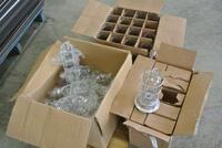 LOT OF ASSORTED CAGED CEILING LIGHT FIXTURES FOR DAMP LOCATIONS