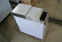 TARRISON STAINLESS STEEL MOBILE ICE CHEST