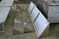 LOT OF 3 STAINLESS STEEL OVERHEAD WALL SHELVES