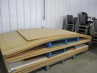 LOT OF PARTICLEBOARD PANELS, VARIOUS FINISHES