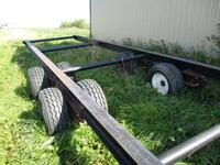 TANDEM PAIR USED TO HAUL SKIDS C/W 60' SKID