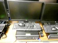 LOT OF 2, HP ELITEDESK 800G1 SFF CORE i5 VPRO 1.0TB HD, 8GB RAM, 23'' DISPLAY KEYBOARD,MOUSE (NO OPERATION SYSTEM)