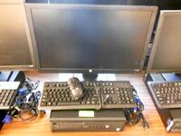 LOT OF 2, HP ELITEDESK 800G1 SFF CORE i5 VPRO 1.0TB HD, 8GB RAM, 23'' DISPLAY KEYBOARD,MOUSE (NO OPERATION SYSTEM)