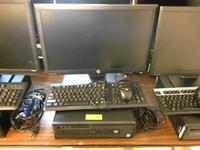 LOT OF 2, HP ELITEDESK 800G1 SFF CORE i5 VPRO 1.0TB HD, 8GB RAM, 22'' DISPLAY KEYBOARD,MOUSE (NO OPERATION SYSTEM)