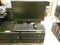 LOT OF 2, HP ELITEDESK 800G1 SFF CORE i5 VPRO 1.0TB HD, 8GB RAM, 22'' DISPLAY KEYBOARD,MOUSE (NO OPERATION SYSTEM)