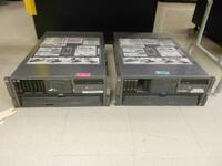 LOT OF 2 HP PROLIANT DL580 SERVERS WITH 3 X 72GB 10K HARD DRIVES