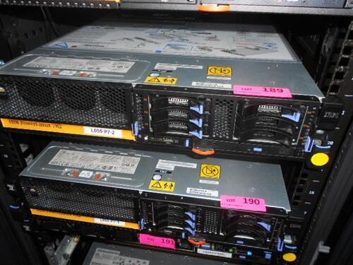 IBM POWER 7 7R2 : X- CPU'S : GB OF RAM : X HDD'S (DELAYED PICKUP 10/29/18 THRU 10/31/18 3 DAYS ONLY)