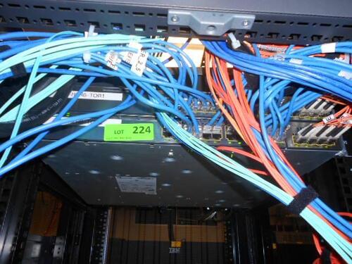 LOT OF 2 CISCO CATALYST 3750X SERIES 24P SWITCH (ROW 2)(DELAYED PICKUP 10/29/18 THRU 10/31/18 3 DAYS ONLY)
