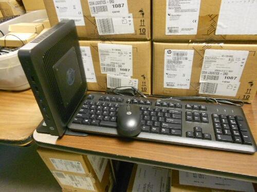 LOT OF 6, HP P/T620/W7E/4C/16GE/4GR/TC US THIN CLIENT W/ KEYBOARD,MOUSE(NEW)