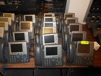 LOT OF 15 CISCO IP PHONES (5) 7975, (5) 7965, (5) 7945