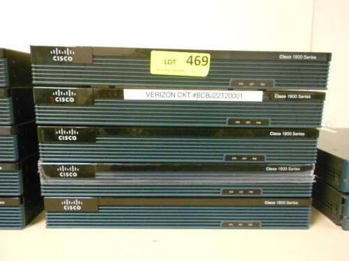 LOT OF 5 CISCO 1921 ROUTER