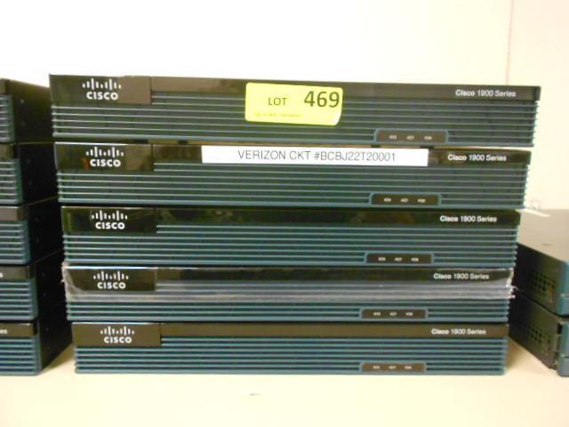 LOT OF 5 CISCO 1921 ROUTER