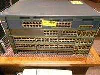 LOT OF 5 ASST'D CISCO (3) 2960G 48P,/ 2960G 24P / 2970 24P