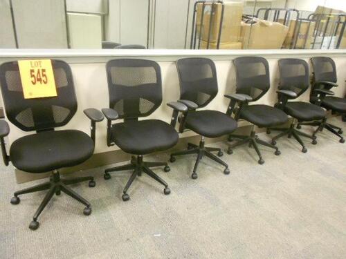 LOT OF 6 BLACK TASK CHAIRS