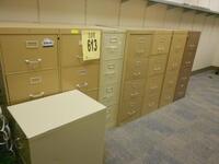LOT OF 7 4DRW FILE CABINETS
