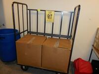 LOT OF 6 MATERIAL HANDLING CARTS