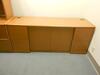 U SHAPE DESK CREDENZA, 3 CHAIRS - 3