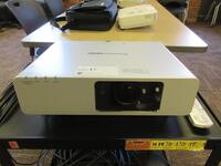 PANASONIC PT-F200 PROJECTOR WITH REMOTE AND CART, (LOCATION: SHOEN LIBRARY GROUND FLOOR)