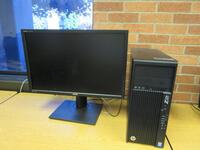 HP Z230 TOWER WORKSTATION XEON 3.4GHZ, 8GB RAM, 1TB HARD DRIVE, WITH ASUS 24" LCD MONITOR, MODEL: PA248, (LOCATION: SHOEN LIBRARY GROUND FLOOR)