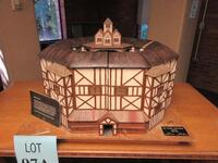 THE GLOBE PLAYHOUSE (LONDON 1599-1644), SCALE 3/8 INCH = 1 FOOT, MODEL BY: EARL M. JAHRAUS OF VANCOUVER, WASHINGTON, (LOCATION: SHOEN LIBRARY 2ND FLOOR)