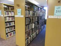 LOT ASST'D LIBRARY BOOKS, MUSIC: VOCAL MUSIC, INSTRUMENTAL MUSIC, KEYBOARD, STRINGED, WIND MUSIC, WITH (5) SEC. OF DOUBLE SIDED BOOK SHELVING, (LOCATION: SHOEN LIBRARY 1ST FLOOR)