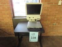TELESENSORY ALADDIN APEX GF9A LOW VISION MAGNIFIER, WITH CART, (LOCATION: SHOEN LIBRARY 1ST FLOOR)
