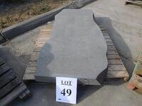 OUTDOOR STONE TABLE 72" X 34" X 30" X 5"