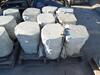 (LOT) 25 MARBLE STOOLS AND 3 MARBLE TABLE BASES - 2