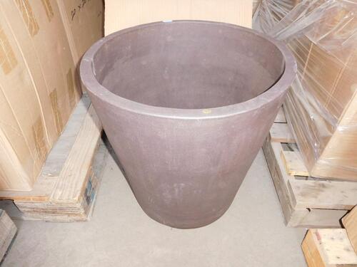 (30) ROUND CLAY PLANTERS 20" X 20" X 20" (T161-2) (EACH PLANTER COMES WITH UNIQUE DESIGN)