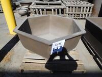 (4) OCTAGON CLAY PLANTERS 52" X 52" X 24" (EACH PLANTER COMES WITH UNIQUE DESIGN)