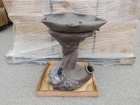 (24) CLAY FISH WATER FOUNTAIN (T200) (EACH FOUNTAIN COMES WITH UNIQUE DESIGN)