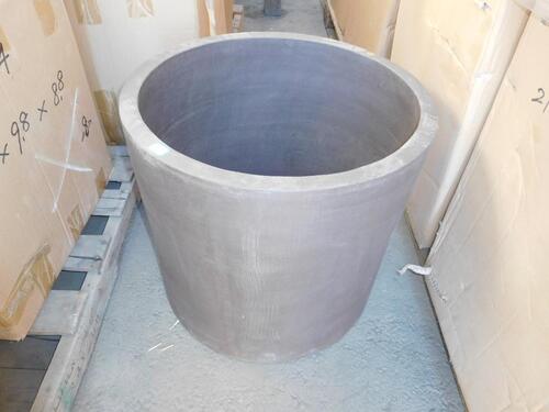 (22) ROUND CLAY PLANTERS 20.5" X 20.5" X 19.5" (T142A-1) (EACH PLANTER COMES WITH UNIQUE DESIGN)