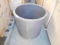 (22) ROUND CLAY PLANTERS 20.5" X 20.5" X 19.5" (T142A-1) (EACH PLANTER COMES WITH UNIQUE DESIGN)